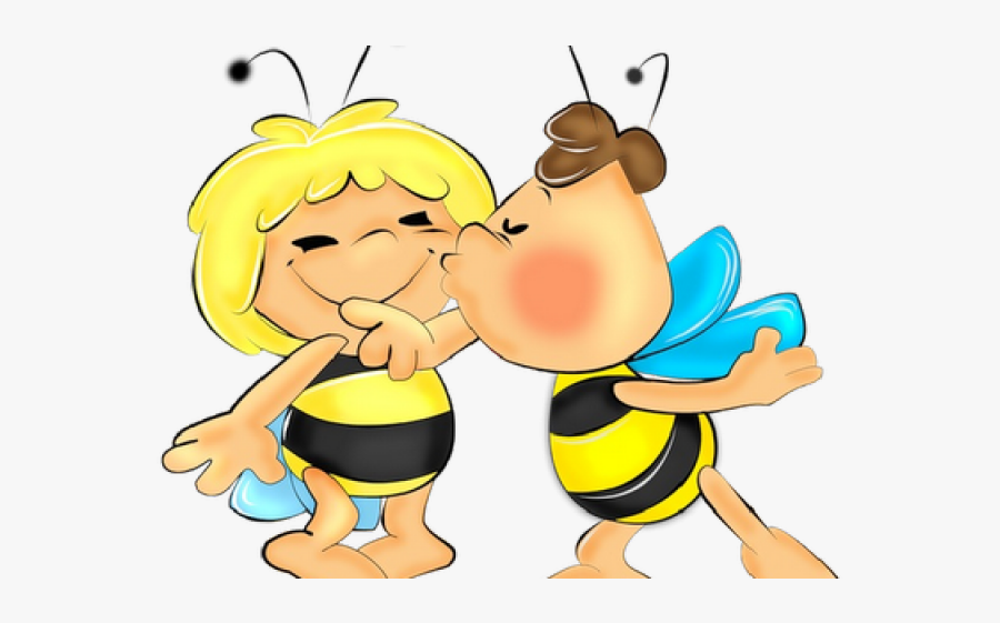 Cartoon Cute Honey Bee, Transparent Clipart
