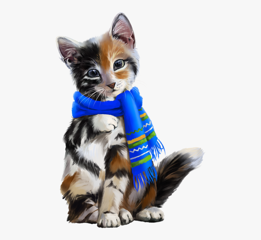 Gato Con Bufanda, Transparent Clipart