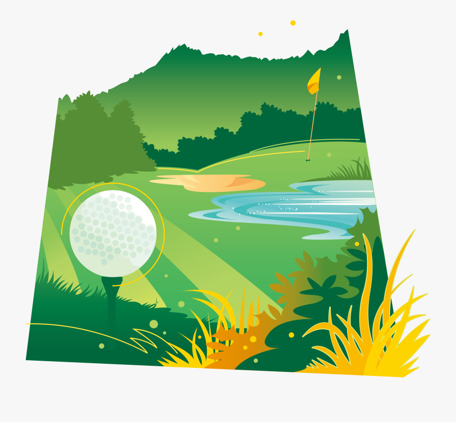 Green Graphic Design Icon - Golf Design Graphic, Transparent Clipart