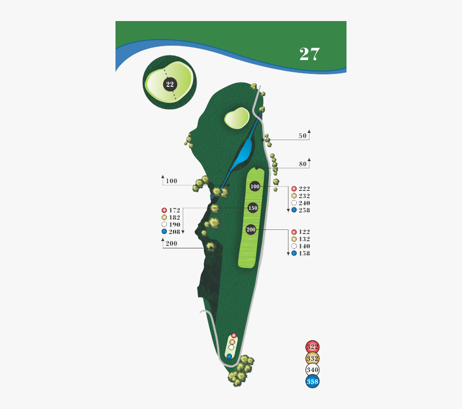 Golfer Drawing Golf Hole - Golf Shots Map, Transparent Clipart