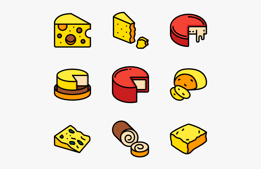 Cheese - Iconos Queso, Transparent Clipart
