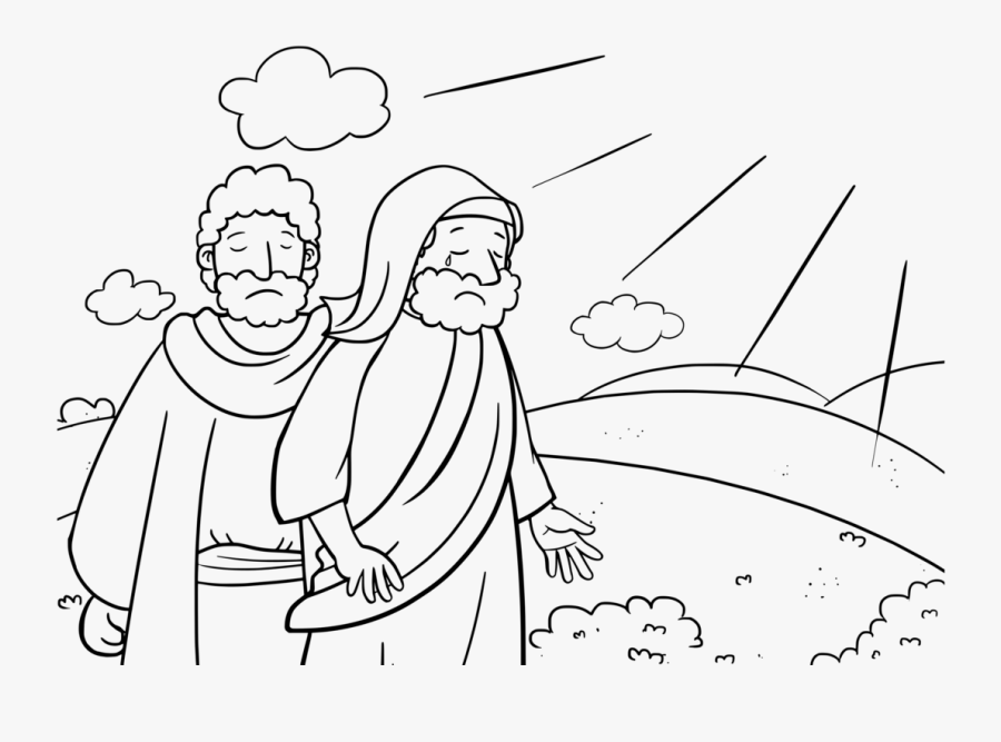 Emotion,art,conversation - Moises Y Aaron Para Colorear, Transparent Clipart