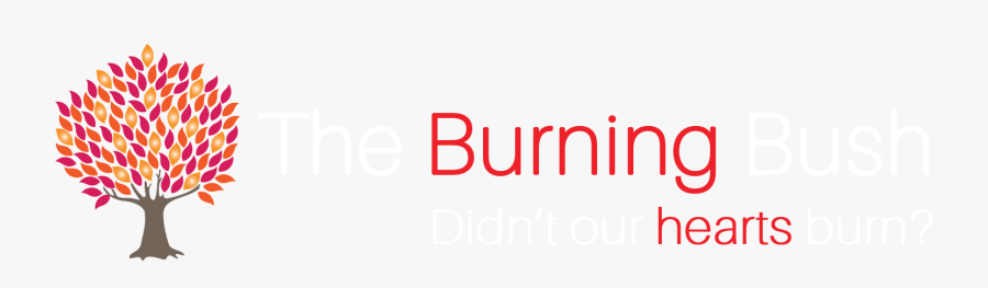 The Burning Bush White Font - Graphic Design, Transparent Clipart