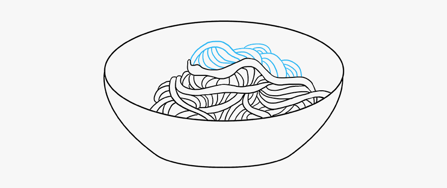 How To Draw Spaghetti - Sketch, Transparent Clipart