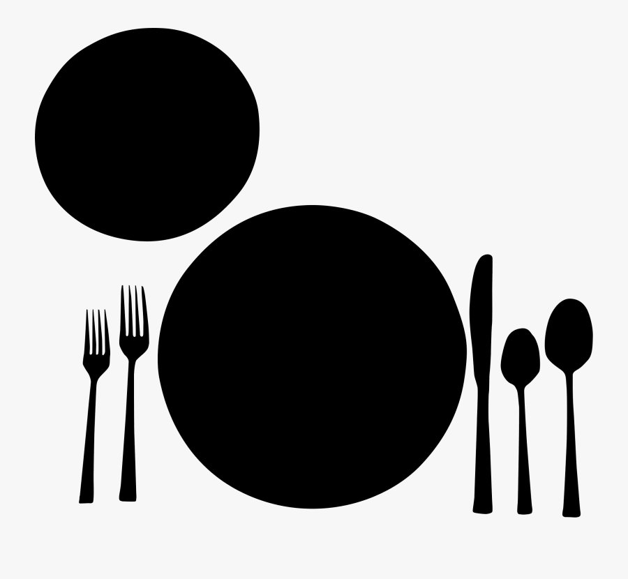 Plate Silhouette, Transparent Clipart