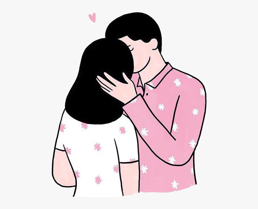 Clip Art Girlfriend Boyfriend Kiss - Boyfriend And Girlfriend Clipart, Transparent Clipart