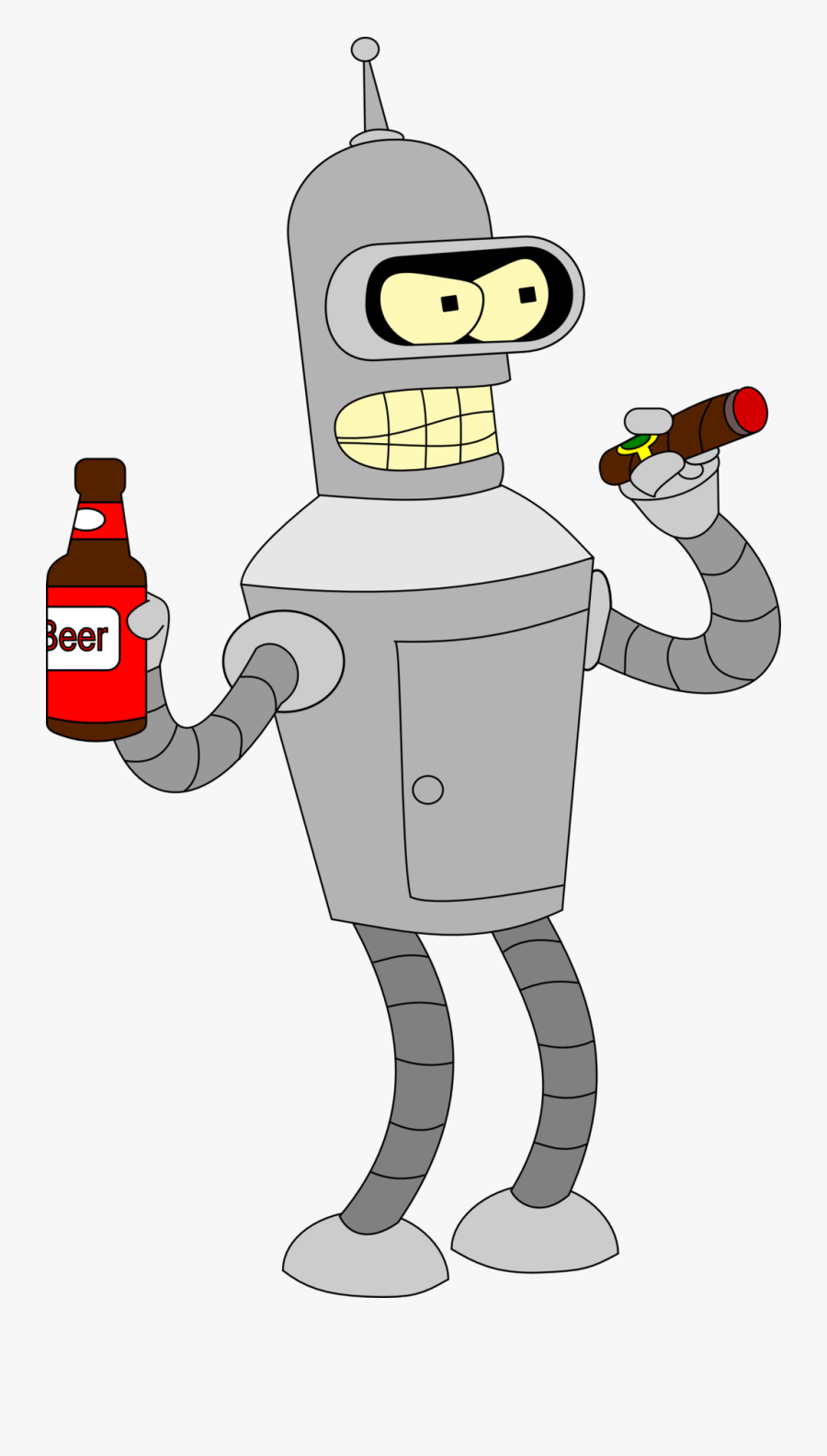 Bender Futurama, Transparent Clipart