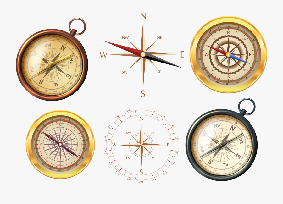 Middle Ages Compass Navigation - Middle Ages Medieval Compass, Transparent Clipart