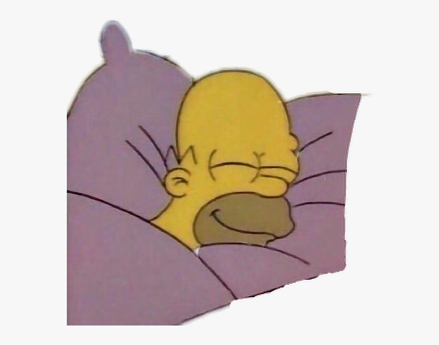 #lossimpsons #homer #dormir - Meme De Homero Acostado, Transparent Clipart