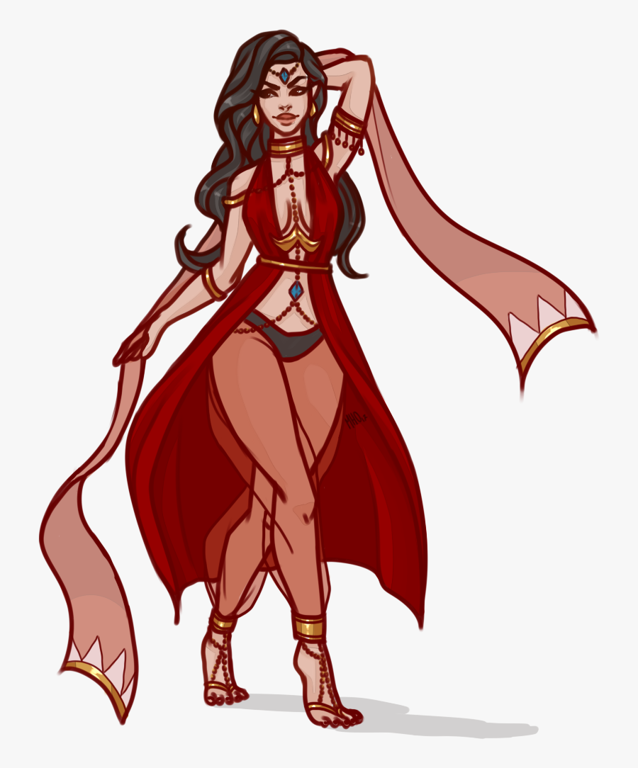 Oc Between Commissions I - Sorceress D&d Female Character, Transparent Clipart