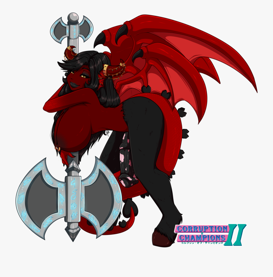 802kib, 1280x1248, Coc - Futa Horsecock Demon, Transparent Clipart