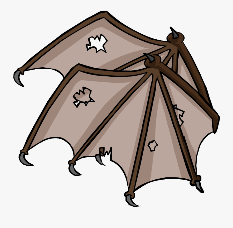 Closed Bat Wings Images & Pictures - Club Penguin Bat Wings, Transparent Clipart