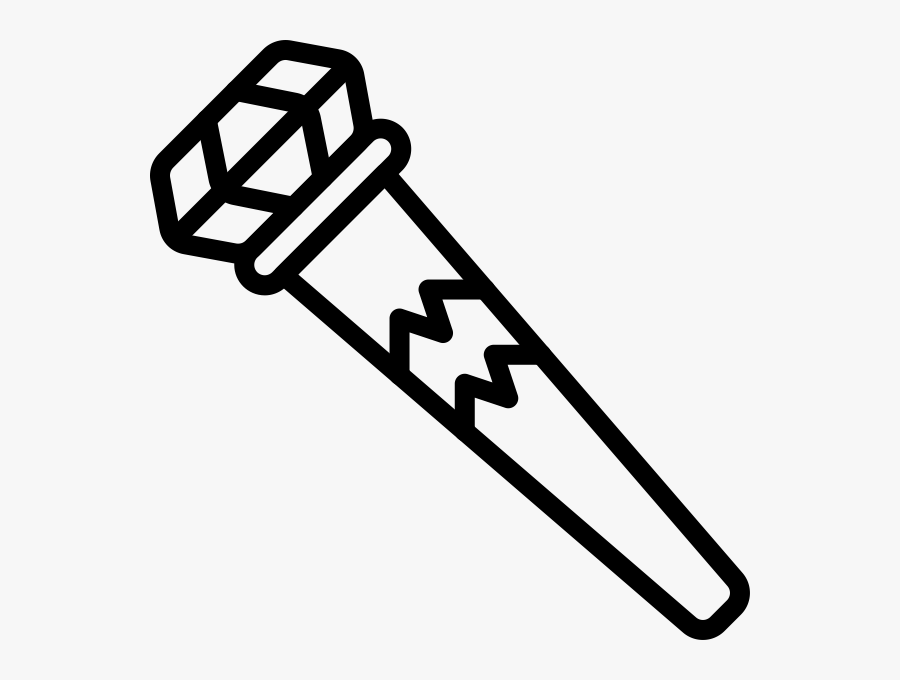 Sceptre Outline, Transparent Clipart