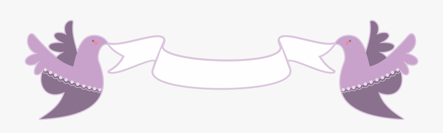 Pink,art,lilac - Birds Holding Banner Vector, Transparent Clipart