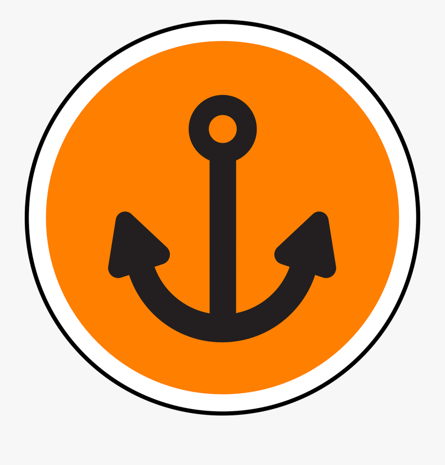 Nautical Anchor Icon, Transparent Clipart