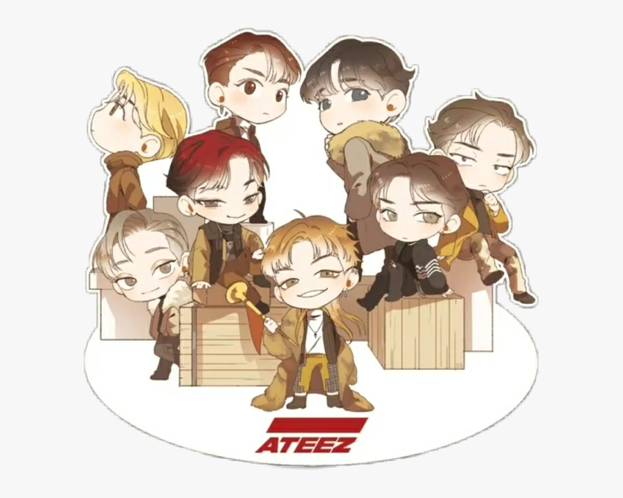 Transparent Idol Clipart - Ateez Chibi, Transparent Clipart