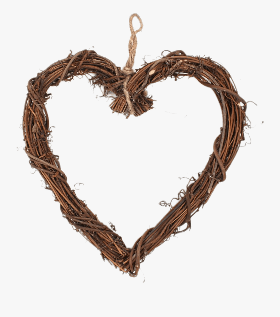 Heart Shaped Wreath - Make A Rustic Heart, Transparent Clipart