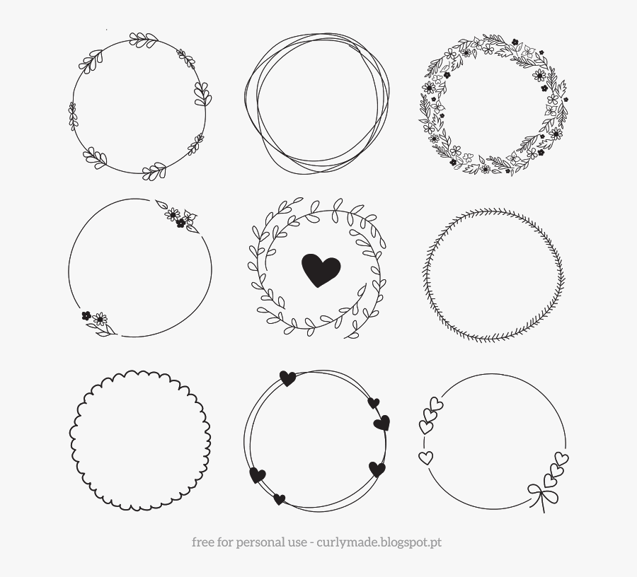 Bullet Journal Circle Design, Transparent Clipart