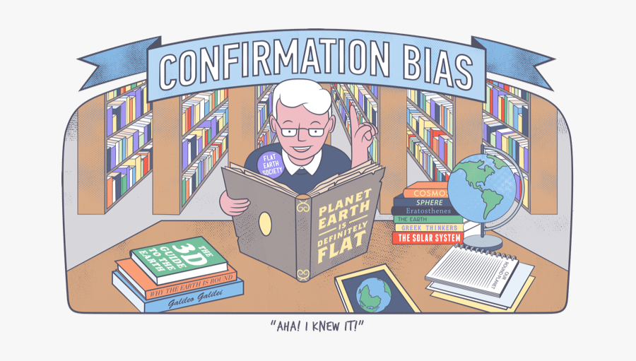 Biases Clipart Consumer Responsibility - Confirmation Bias Flat Earth, Transparent Clipart