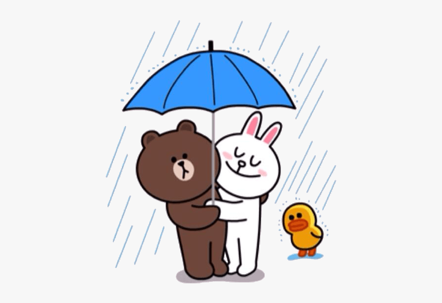 Line Friends Clip Art Image Sticker - Brown & Cony Png, Transparent Clipart