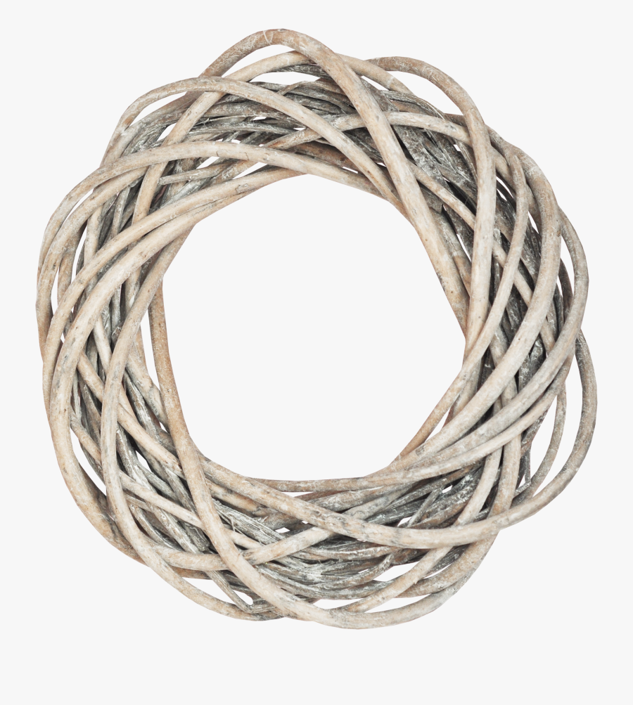 Clip Art Rope Wreath - Rattan Ring Wreath Png, Transparent Clipart