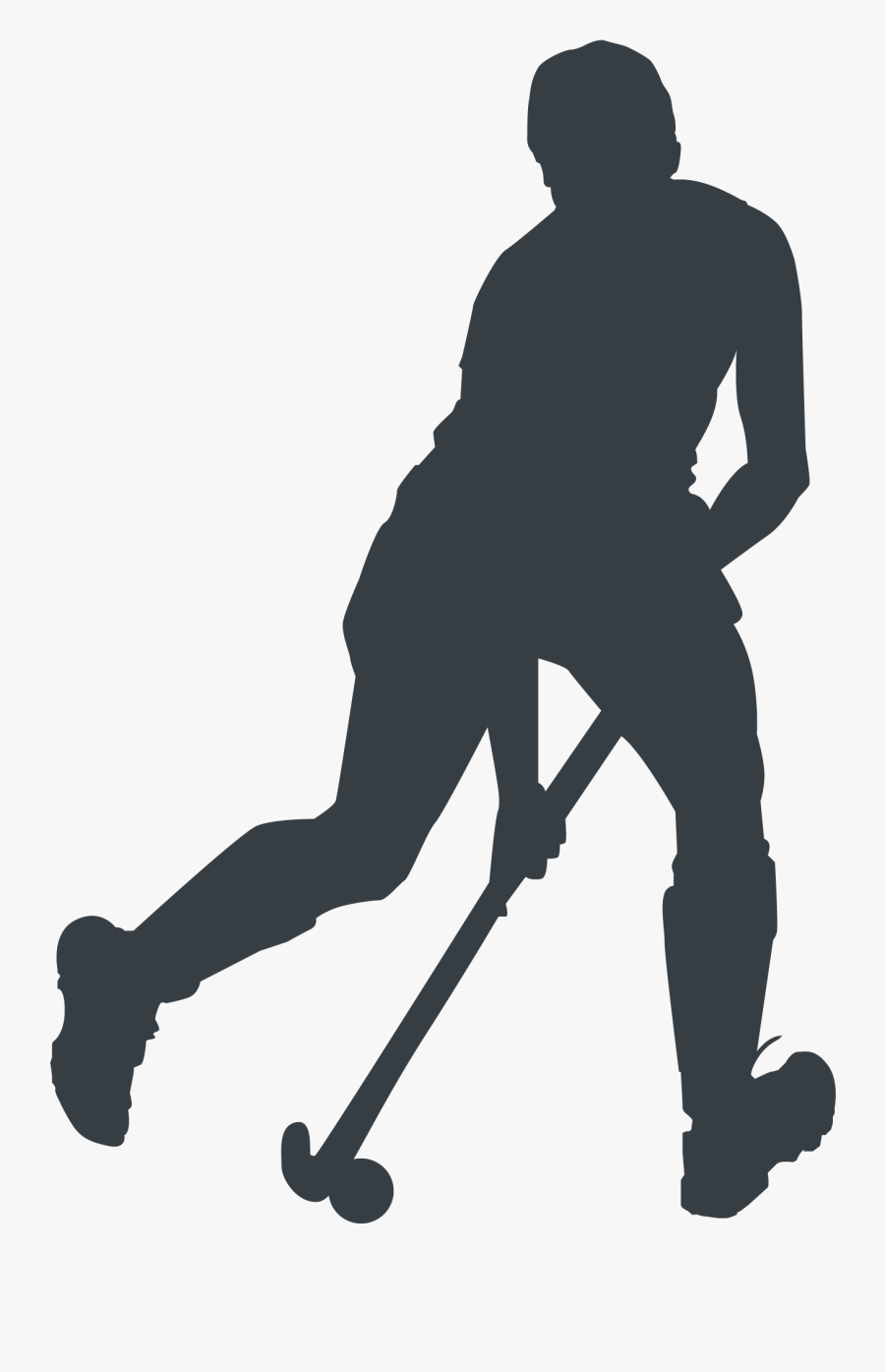 Hockey,leg,stick And Ball Games,floorball,balance - Field Hockey Hockey Silhouette, Transparent Clipart
