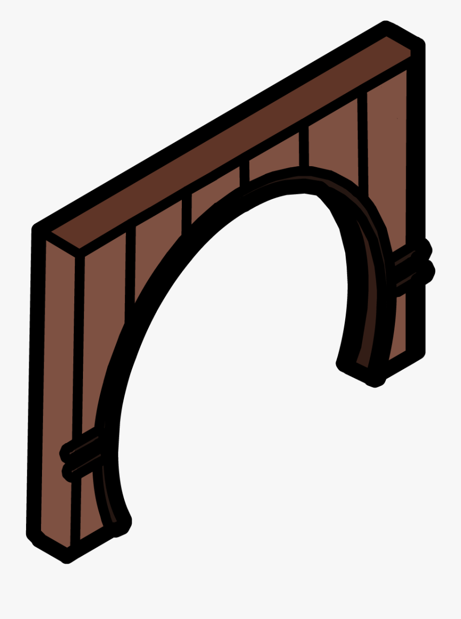 Club Clipart Wooden Club - Club Penguin Arch, Transparent Clipart