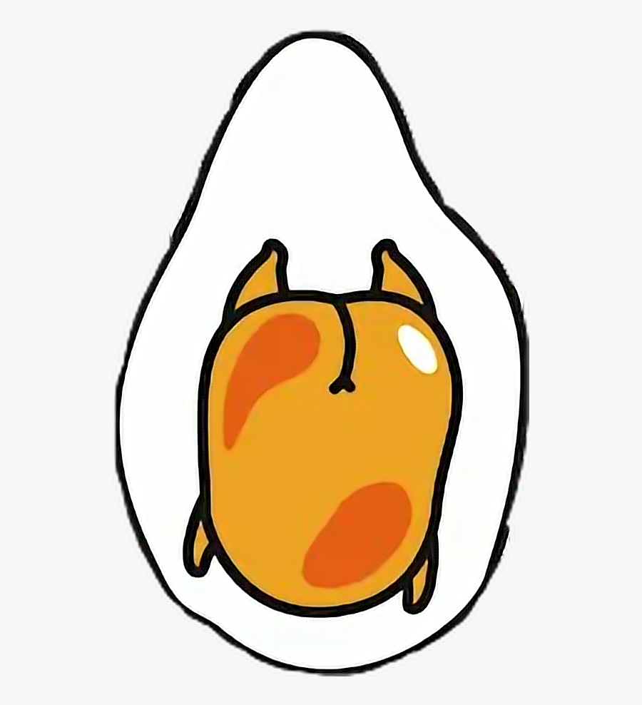 #gudetama #booty #kawaii #egg #lazyegg #tumblr #aesthetic - Transparent Background Gude Tama, Transparent Clipart