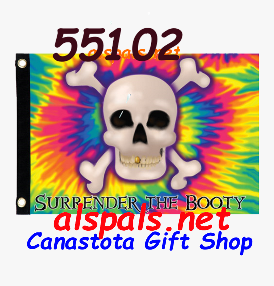 Surrender The Booty Seafarer Flag - Poster, Transparent Clipart