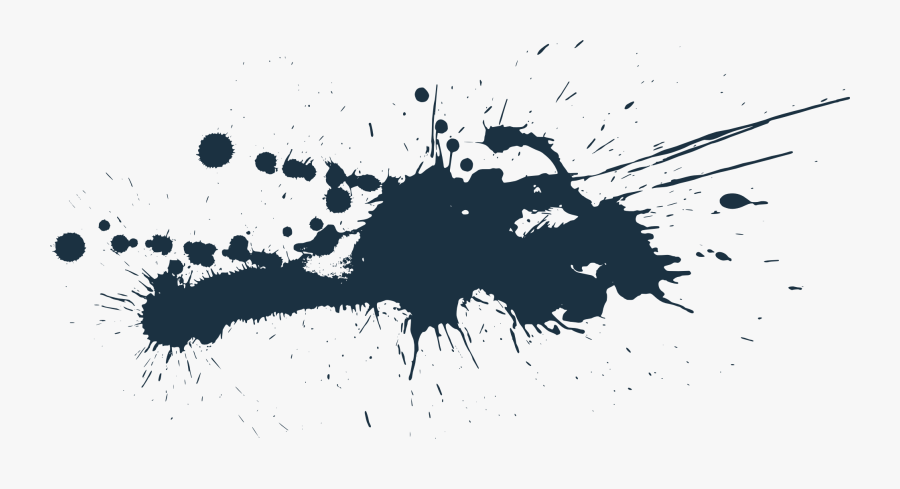 Black Paint Splatter Png, Transparent Clipart
