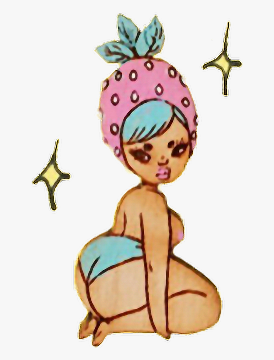 #tumblr #snapchat #aesthetic #filter #love #cute #sparkle - Art Thick Girl Aesthetic, Transparent Clipart