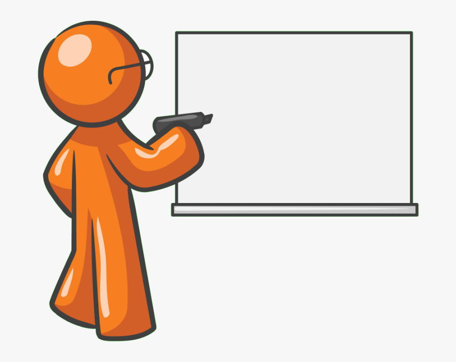 Orange Man Cliparts Co - Someone Making A Plan, Transparent Clipart