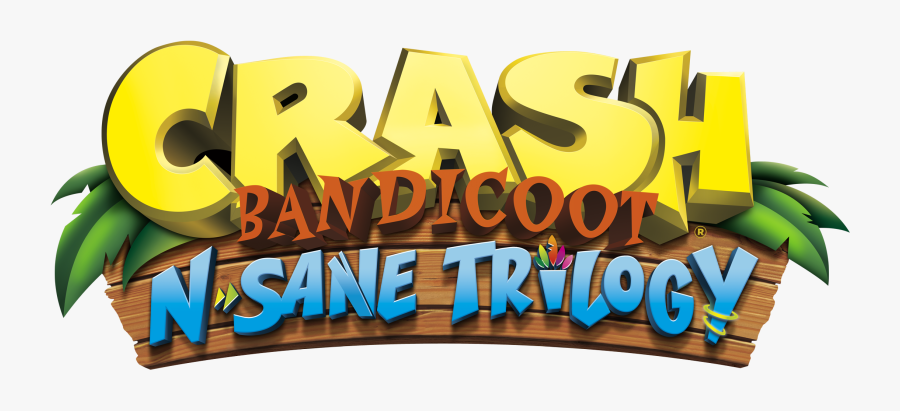 Crash N Sane Trilogy Logo, Transparent Clipart