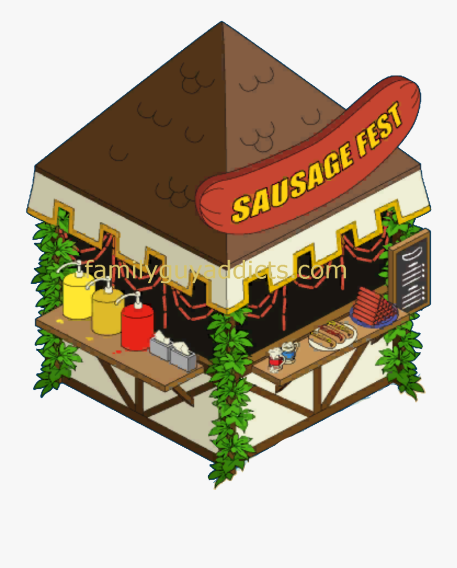 Sausage Fest Stand - House, Transparent Clipart