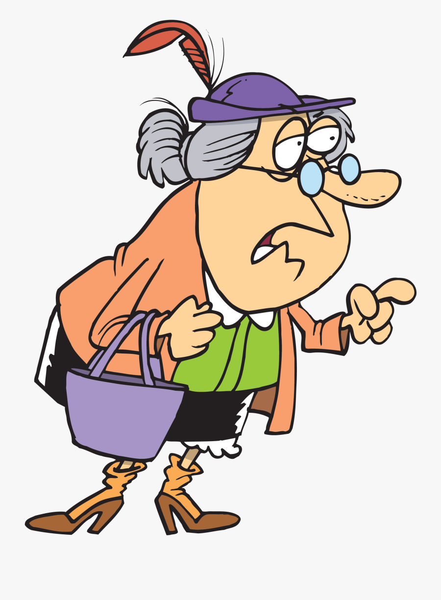 Little Old Lady Clip Art, Transparent Clipart