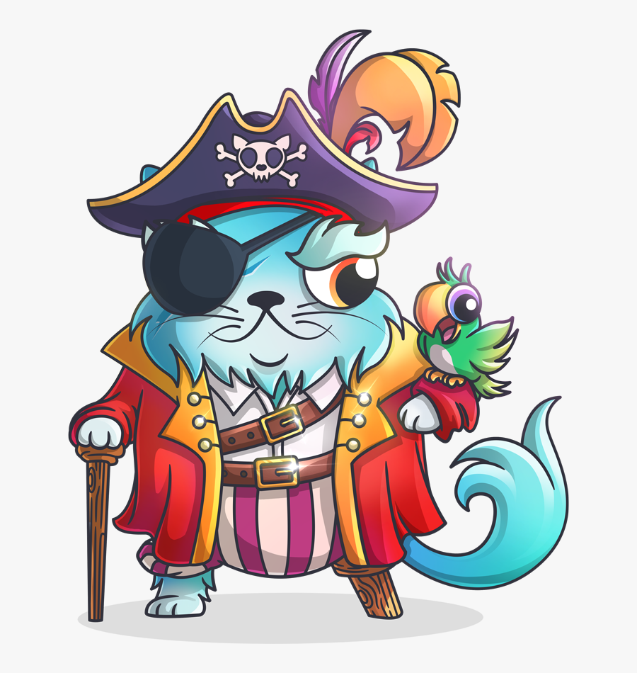 Cryptokitties Pirate, Transparent Clipart