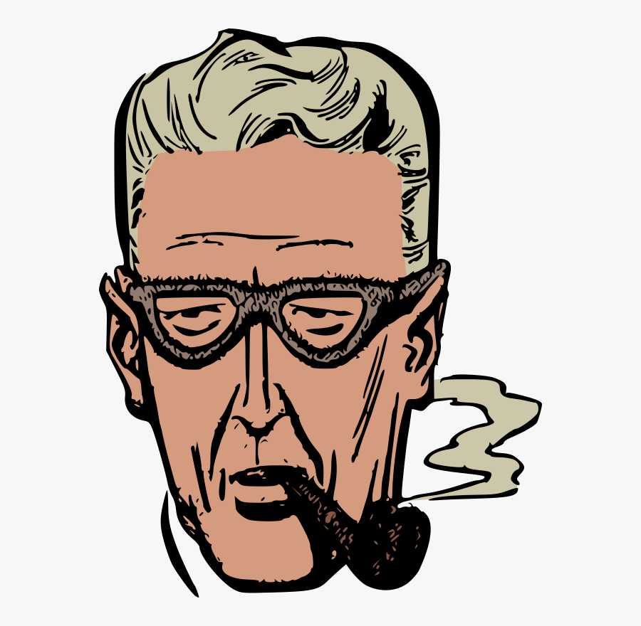 Human Behavior,head,male - Old Man Smoking Clipart, Transparent Clipart