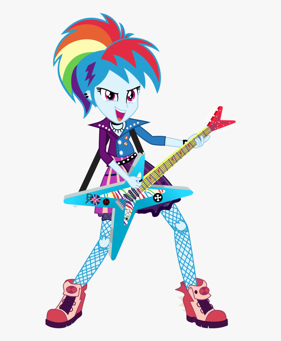 Alternate Hairstyle, Artist - Human Rainbow Dash Rainbow Rocks, Transparent Clipart