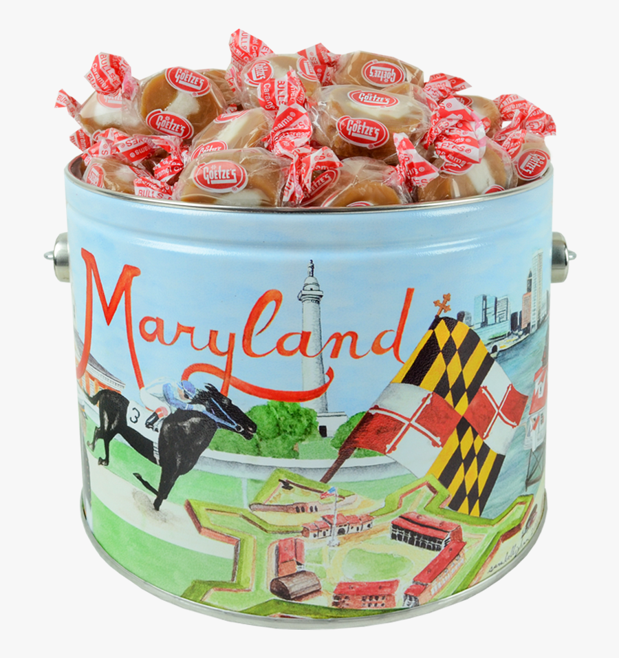 Maryland Candy Gift Tins - Goetze Caramel, Transparent Clipart