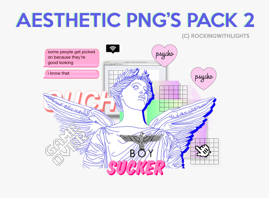 Transparent Aesthetic Png Pack, Transparent Clipart