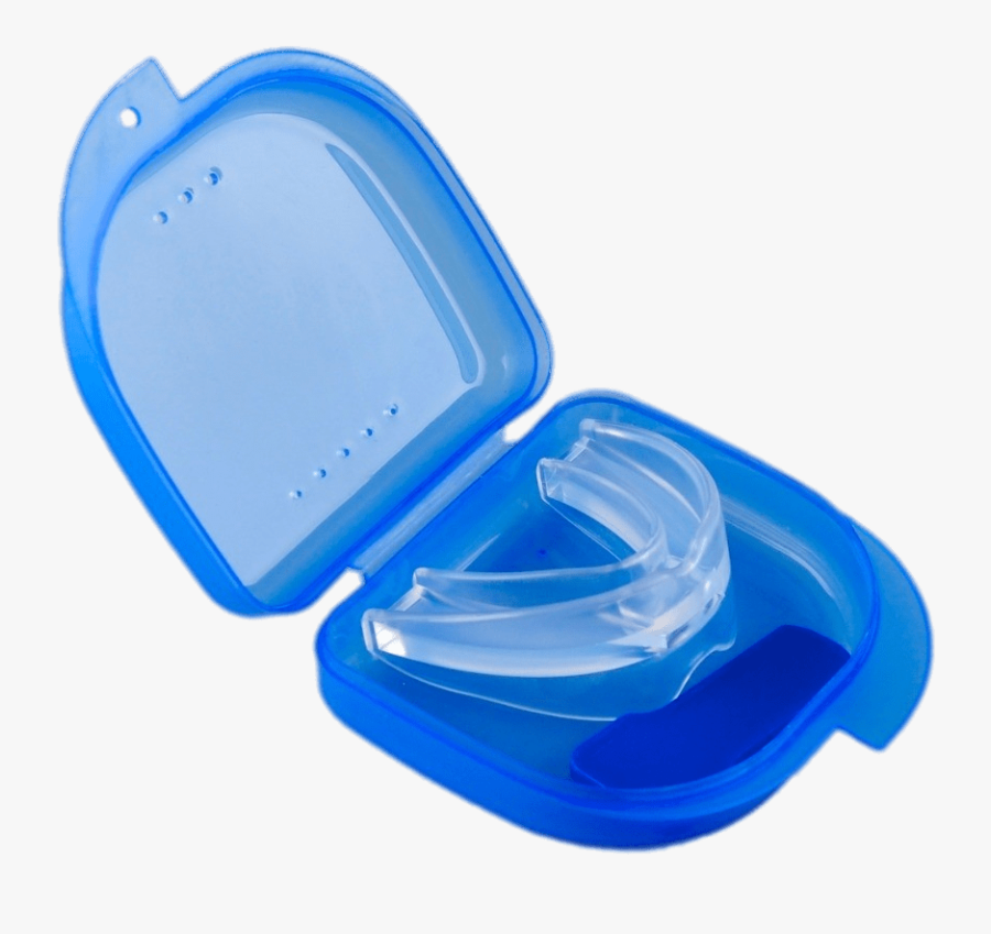 Anti Snoring Mouthpiece In Blue Container - Snoring, Transparent Clipart