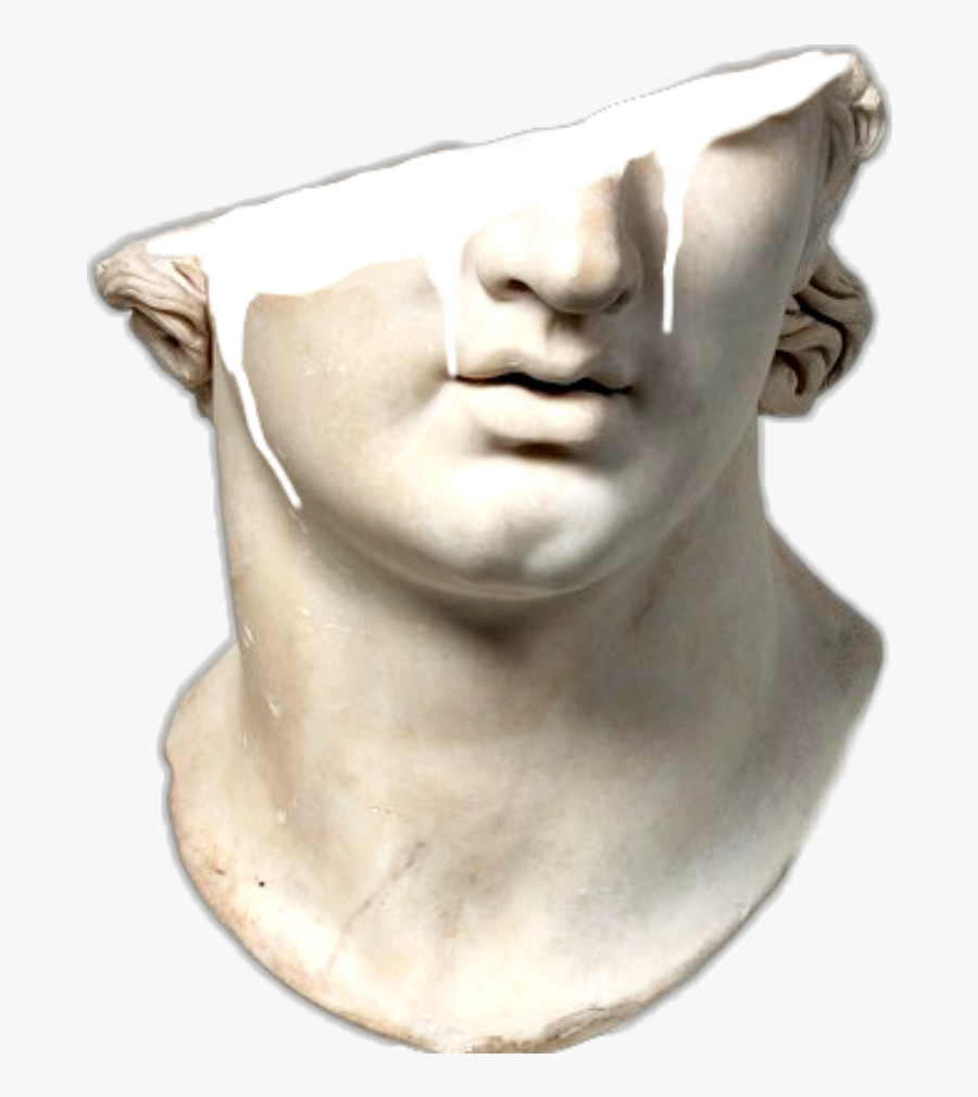 Vaporwave Clipart Roman Statue, Transparent Clipart