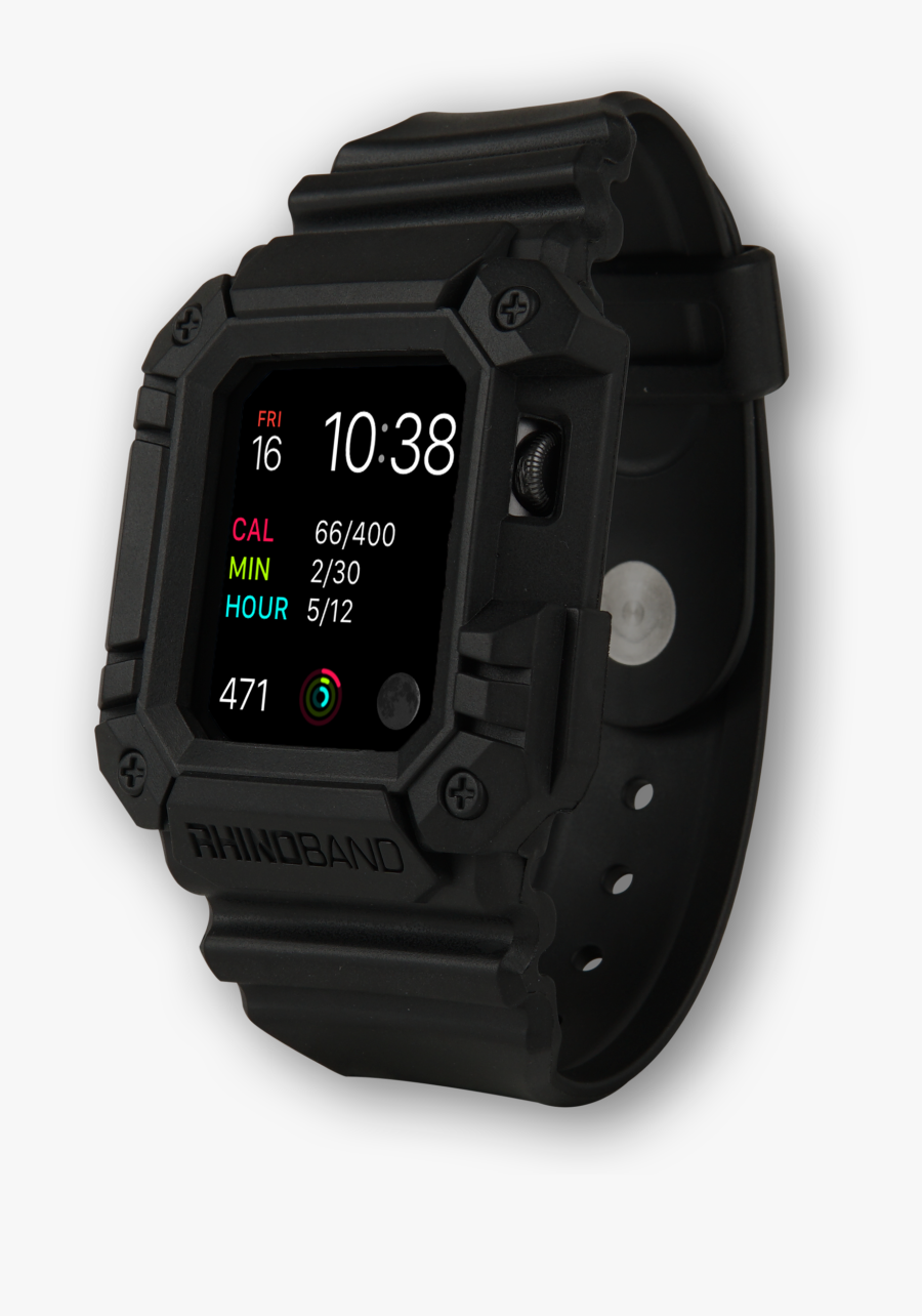 Rugged Apple Band Rhino - Analog Watch, Transparent Clipart