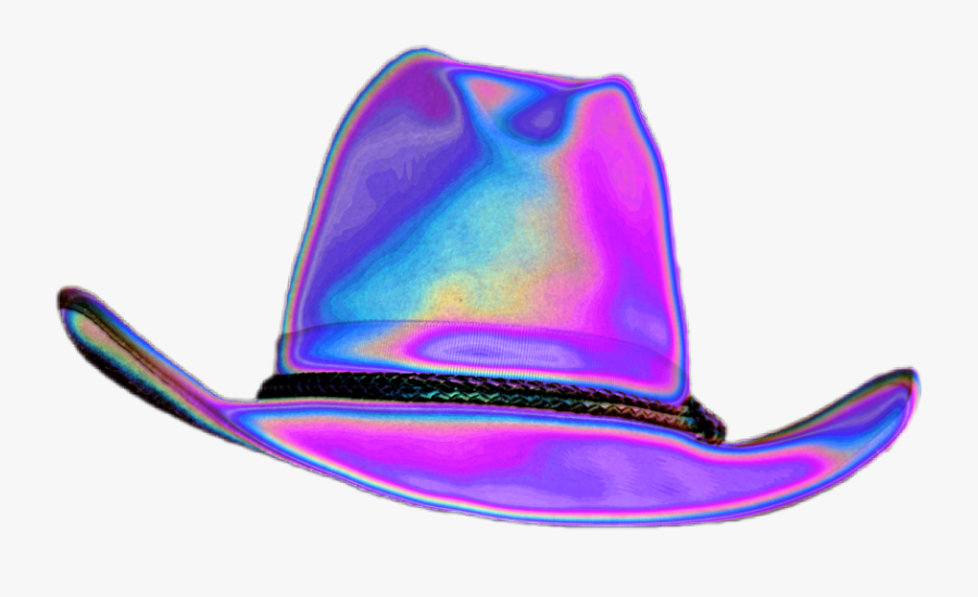Vaporwave Vector Holographic Transparent Png Clipart - Cowboy Hat, Transparent Clipart
