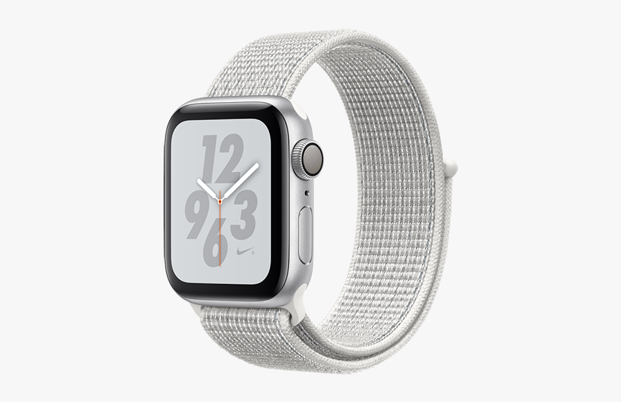 Apple Watch Nike Series 4, Apple Watch 4 Nike - Silver Aluminium Case Summit White Nike Sport Loop, Transparent Clipart