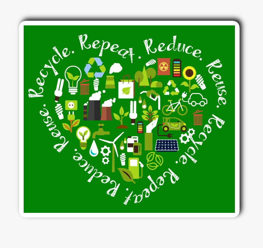 Reduce Reuse Recycle - Reduce Reuse Recycle Repeat, Transparent Clipart