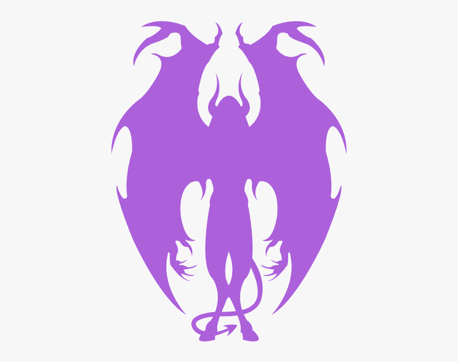 Demon Silhouette, Transparent Clipart