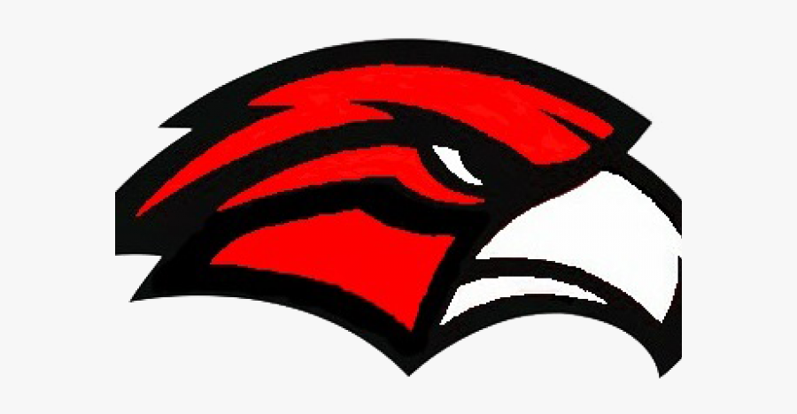 Red Falcon Head Logo, Transparent Clipart