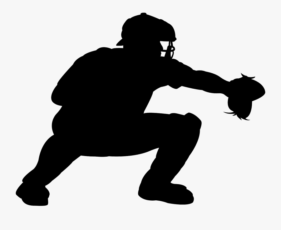 Silueta De Catcher, Transparent Clipart