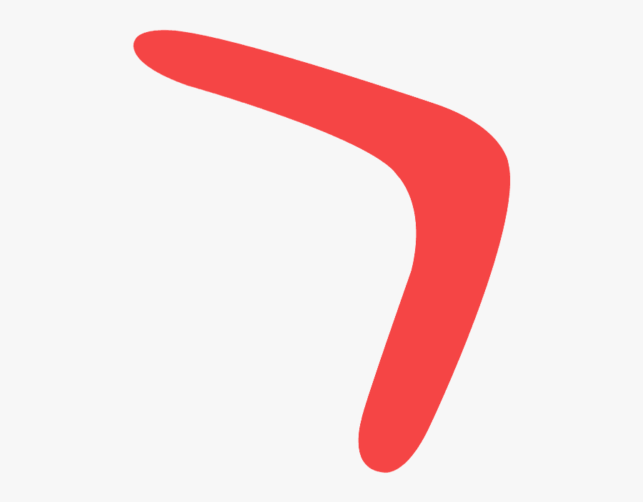 Boomerang Silueta, Transparent Clipart